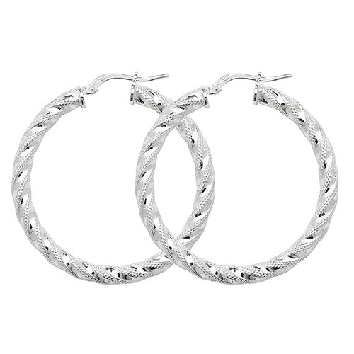 Sterling Silver Earrings 30mm