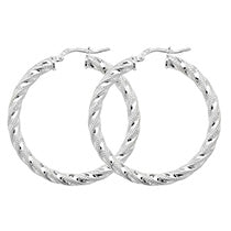 Sterling Silver Earrings 30mm