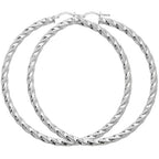 Sterling Silver Earrings 60mm