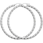 Sterling Silver Earrings 60mm