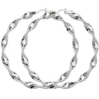 Sterling Silver Earrings 60mm
