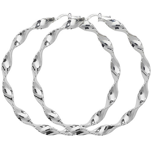 Sterling Silver Earrings 60mm