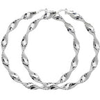 Sterling Silver Earrings 60mm