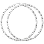 Sterling Silver Earrings 60mm