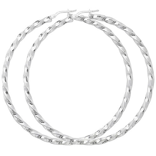 Sterling Silver Earrings 60mm