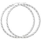 Sterling Silver Earrings 60mm