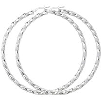 Sterling Silver Earrings 60mm