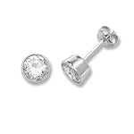 Sterling Silver CZ Earrings