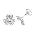 Sterling Silver CZ Earrings