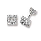 Sterling Silver CZ Earrings