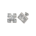 Clustdlysau CZ Arian Sterling G5320CZ