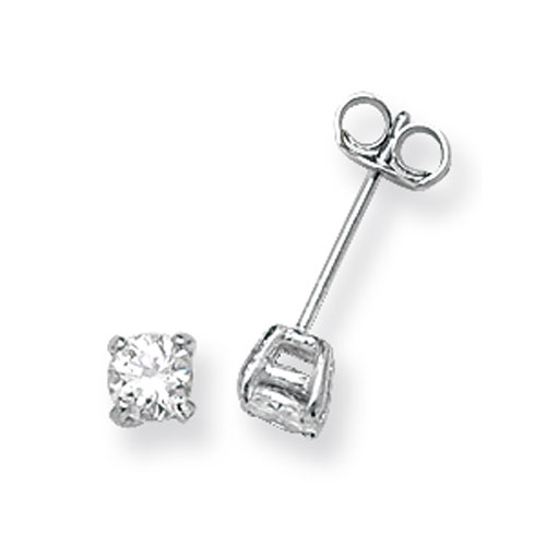 Sterling Silver CZ Earrings