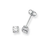 Sterling Silver CZ Earrings