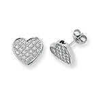 Sterling Silver CZ Earrings