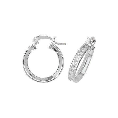 Sterling Silver CZ Earrings