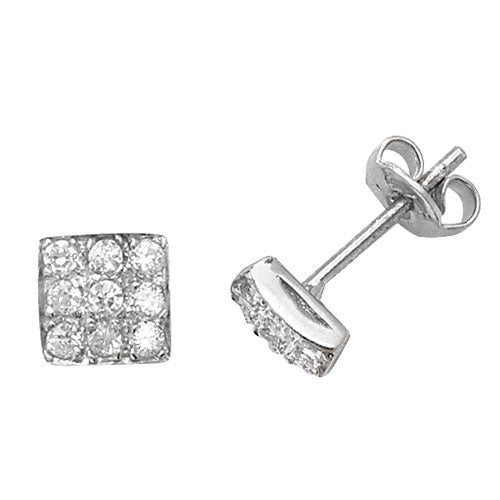 Sterling Silver CZ Earrings