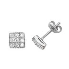 Sterling Silver CZ Earrings
