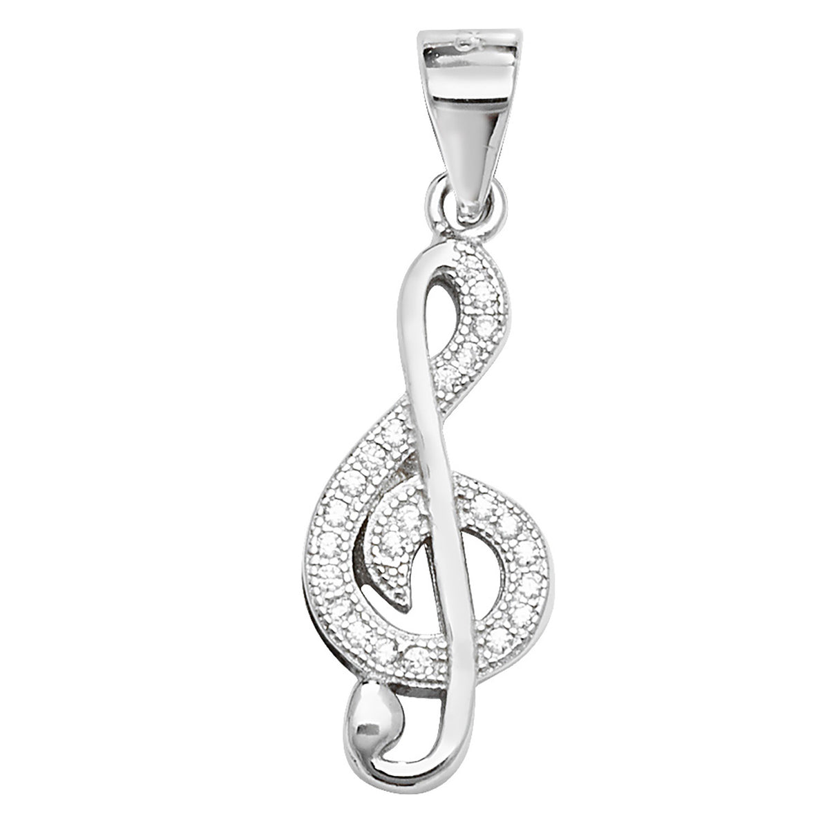Sterling Silver CZ Pendant