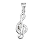 Sterling Silver CZ Pendant