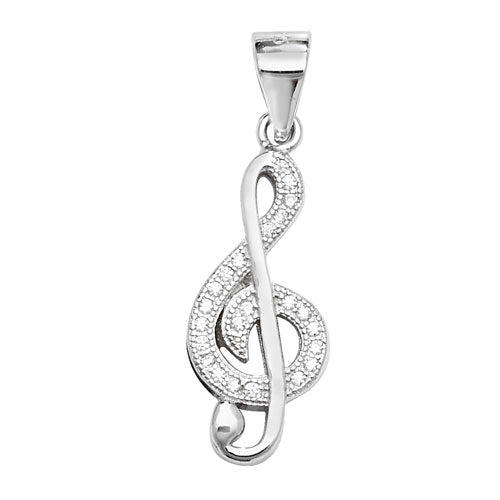 Sterling Silver CZ Pendant
