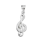 Sterling Silver CZ Pendant