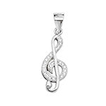 Sterling Silver CZ Pendant