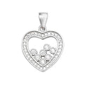 Sterling Silver CZ Pendant
