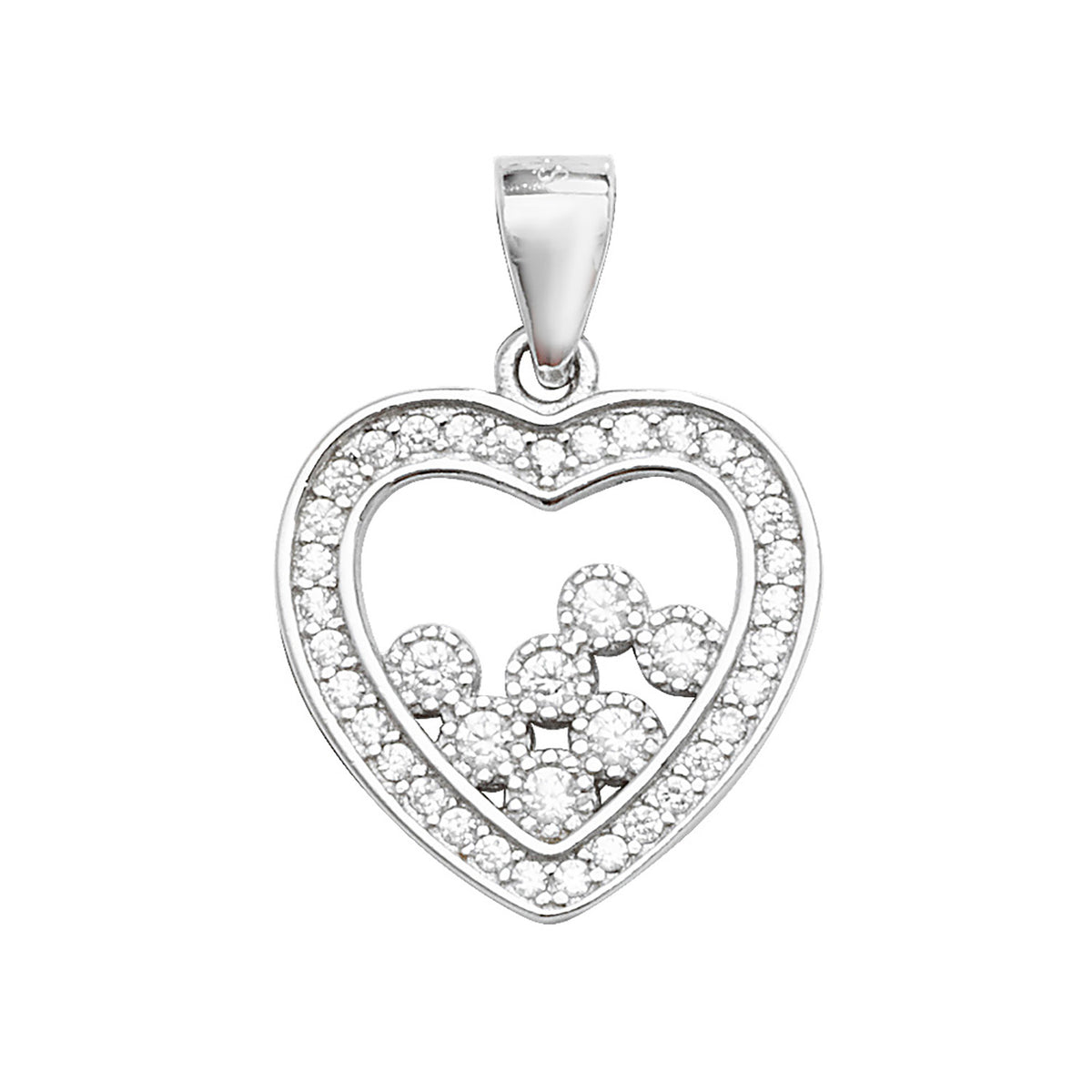 Sterling Silver CZ Pendant