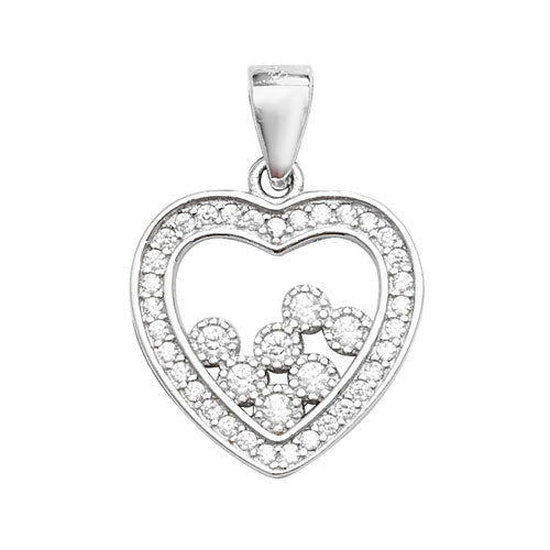 Sterling Silver CZ Pendant