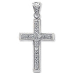 Sterling Silver CZ Pendant
