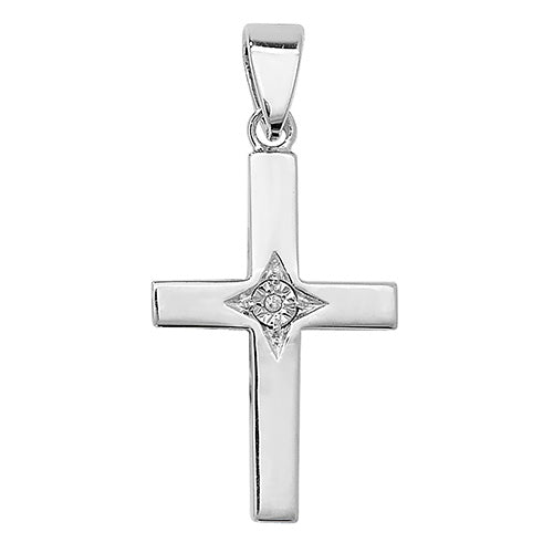 Sterling Silver CZ Pendant