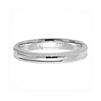 Band Priodas Mill Grain Arian Sterling 3mm