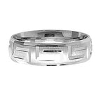 Band Efydd Priodas Arian Sterling 6mm