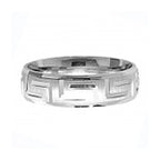 Band Efydd Priodas Arian Sterling 6mm