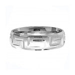 Band Efydd Priodas Arian Sterling 6mm