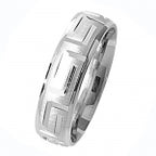 Band Efydd Priodas Arian Sterling 6mm