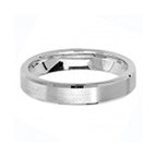 Sterling Silver 4mm Satin Wedding Band