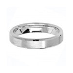 Sterling Silver 4mm Satin Wedding Band