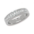 Modrwy Ddi-ddiwedd Arian Sterling CZ