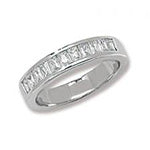 Modrwy Ddi-ddiwedd Arian Sterling CZ