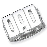 Sterling Silver Dad Ring