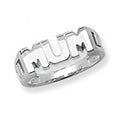 Sterling Silver Mum Ring