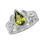 Sterling Silver Peridot Dress Ring Size G7301PE