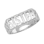 Sterling Silver Sister Ring