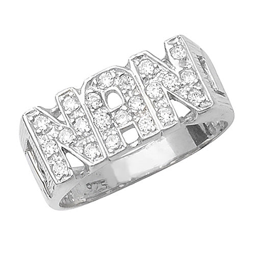 Sterling Silver CZ Nan Ring
