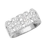 Sterling Silver CZ Nan Ring