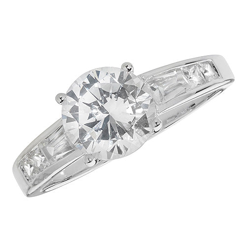 Sterling Silver CZ Dress Ring Size G7446