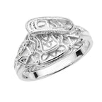Sterling Silver Saddle Ring