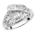 Sterling Silver Saddle Ring