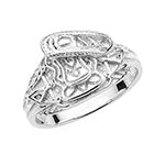 Sterling Silver Saddle Ring